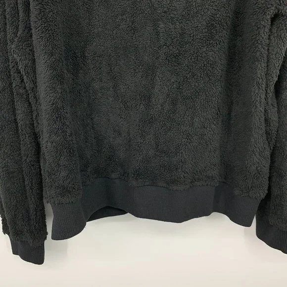 Rails Austin Jacket Fleece Teddy Black Full Zip Fuzzy - Picture 9 of 9